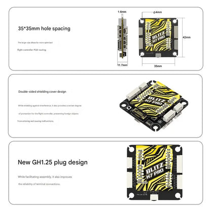 IFlight BLITZ H7 PRO Flight Controller E80 80A ESC X8, Suitable for FPV Racing Drones