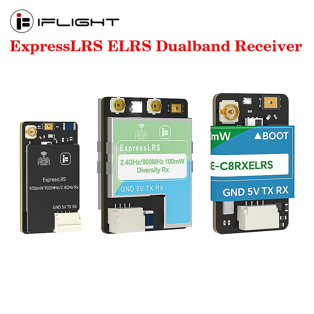 IFlight ELRS 100mW 500mW Dual-Band True Diversity Receiver Support