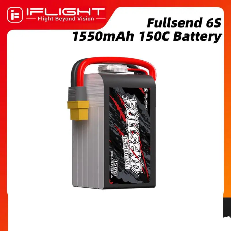 IFlight Fullsend 6S 1550mAh 150C 22.2V Lipo Battery