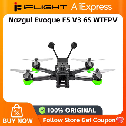 IFlight Nazgul Evoque F5 V3 6S WTFPV for DIY Drone (No image transmission version)