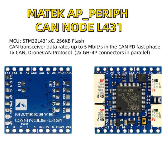 MATEK CAN-L431 AP_PERIPH CAN NODE L431 for RC Drone ArduPilot GNSS