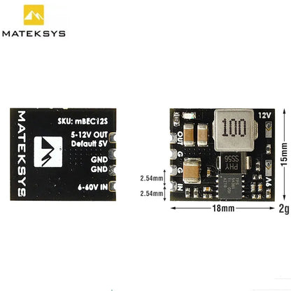 MATEK MICRO BEC 6-60V TO 5V/9V/12V-ADJ MBEC12S Step-Down Regulator Module