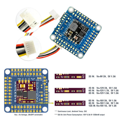 MATEK Mateksys F405-HDTE Flight Controller Supports DJI HD VTX