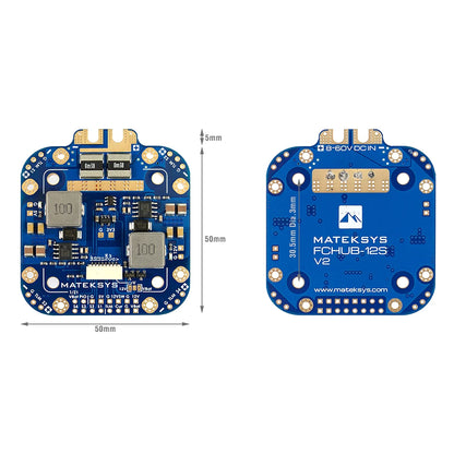 MATEKSYS PDB FCHUB-12S V2 5V / 12V Output 440A Current Sensor 3-12S 30.5mm