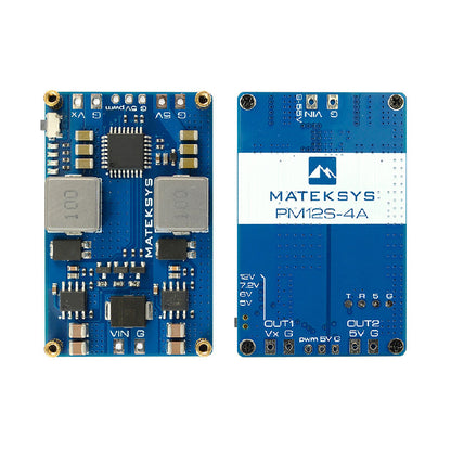 MATEK Mateksys Power Module PM12S-4A Independent step-down voltage regulator 9~55V DC-IN