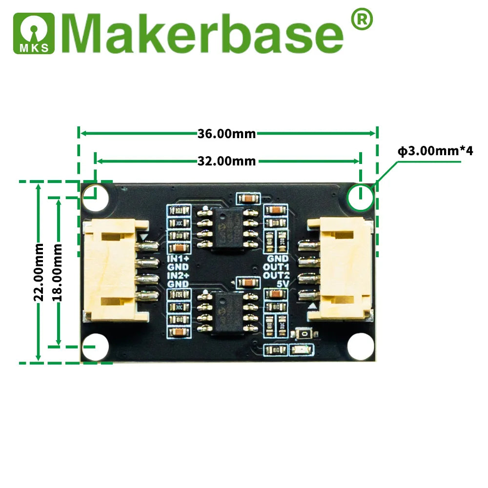 MKS VESC ADC Switch Dual-Channel AD Linear Voltage Converter