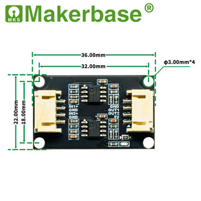 MKS VESC ADC Switch Dual-Channel AD Linear Voltage Converter