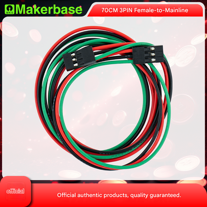 Makerbase 3D printer accessory 70cm 3pin female-to-female jumper cable