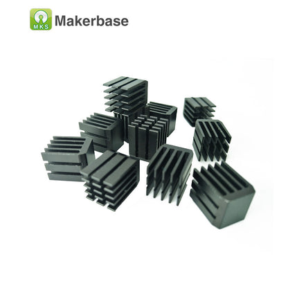 Makerbase Heatsink 3D Printer Accessory, Specifications: 9*9*12mm, with Silicone