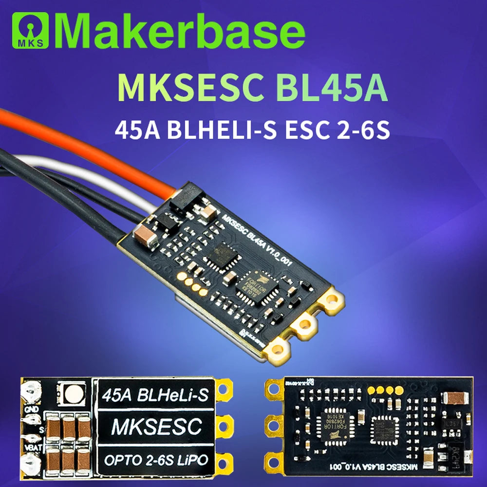 Makerbase MKSESC BL45A BLHeli_S ESC Support 2-6S