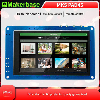 Makerbase MKS Pad45 3D Printer Remote Printing of 3D Models from a 4.5-inch Android Tablet