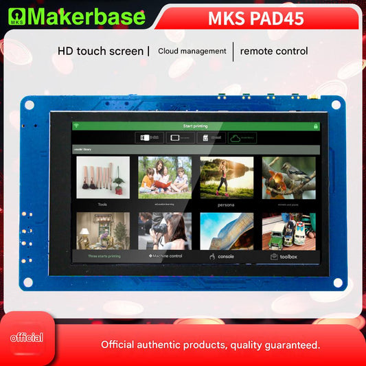Makerbase MKS Pad45 3D Printer Remote Printing of 3D Models from a 4.5-inch Android Tablet