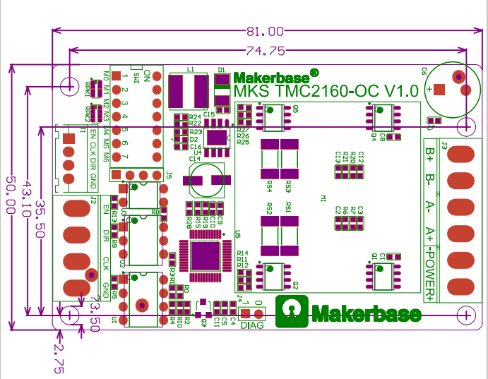 Makerbase MKS TMC2160-OC Motor-Driven