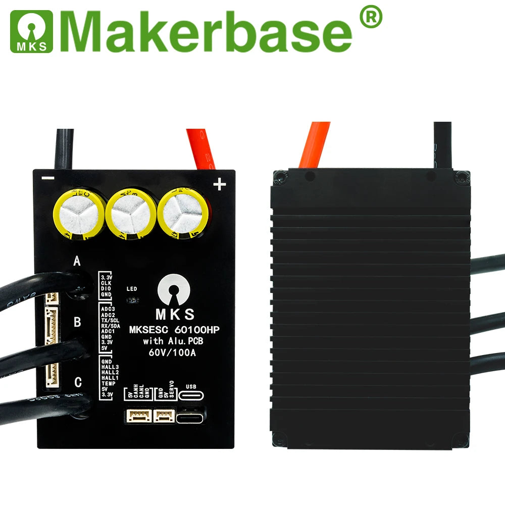 Makerbase VESC 60100 V2 60V 100A High Current With Alu PCB Based on VESC