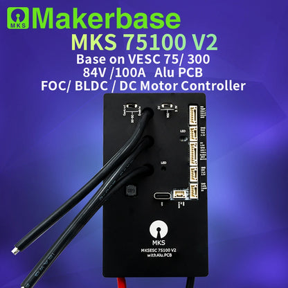 Makerbase VESC 75100 V2 84V 100A With Alu PCB Based on VESC