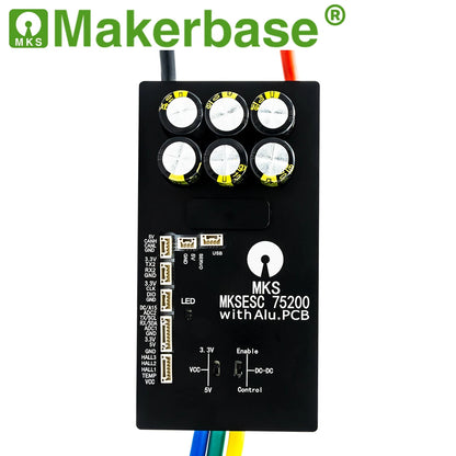 Makerbase VESC 75200 V2 84V 200A High Current With Alu PCB Based on VESC