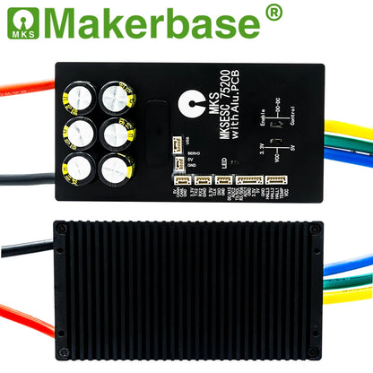 Makerbase VESC 75200 V2 84V 200A High Current With Alu PCB Based on VESC