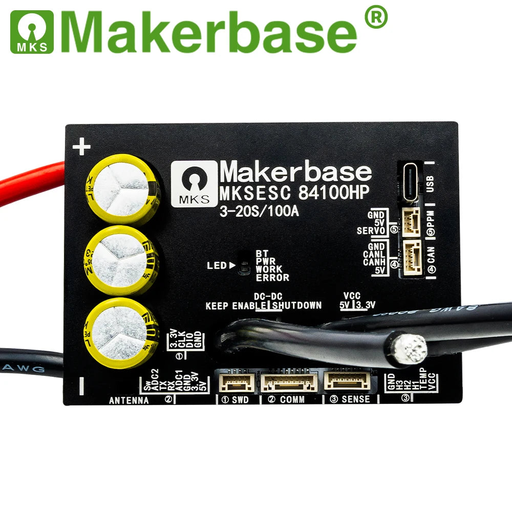 Makerbase VESC 84100HP 84V 100A High Current With Alu PCB Based on VESC (1)