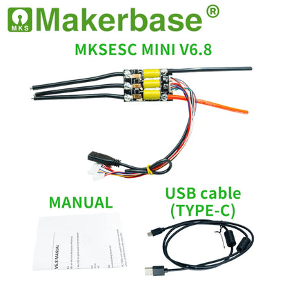 Makerbase VESC MINI V6.8 ESC FOC Brushless Motor Speed Controller