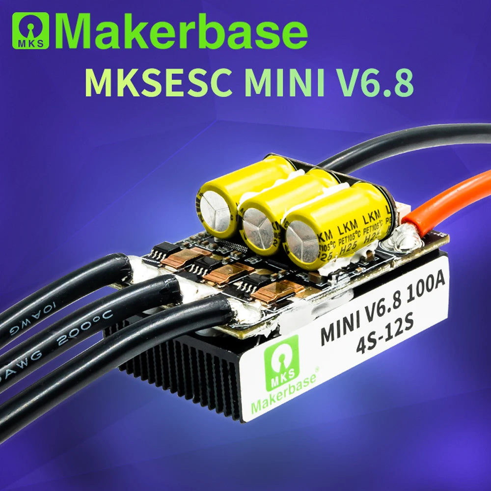 Makerbase VESC MINI V6.8 ESC FOC Brushless Motor Speed Controller