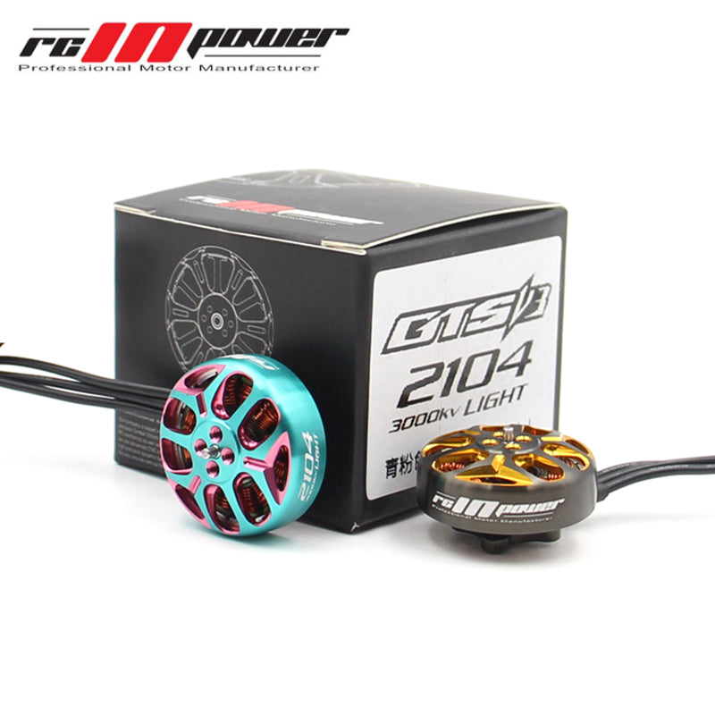 RCINPower GTS V3 2104T 18003000KV Brushless Motor 3~6S Lipo 1.5mm External Shaft For 3~6 inch Propeller 3~4inch Toothpick Drones