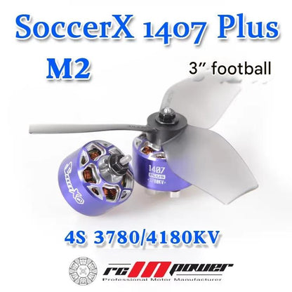 Rcinpower Scooerx 1407 Plus 3780kv 4180kv M2 Football Motor
