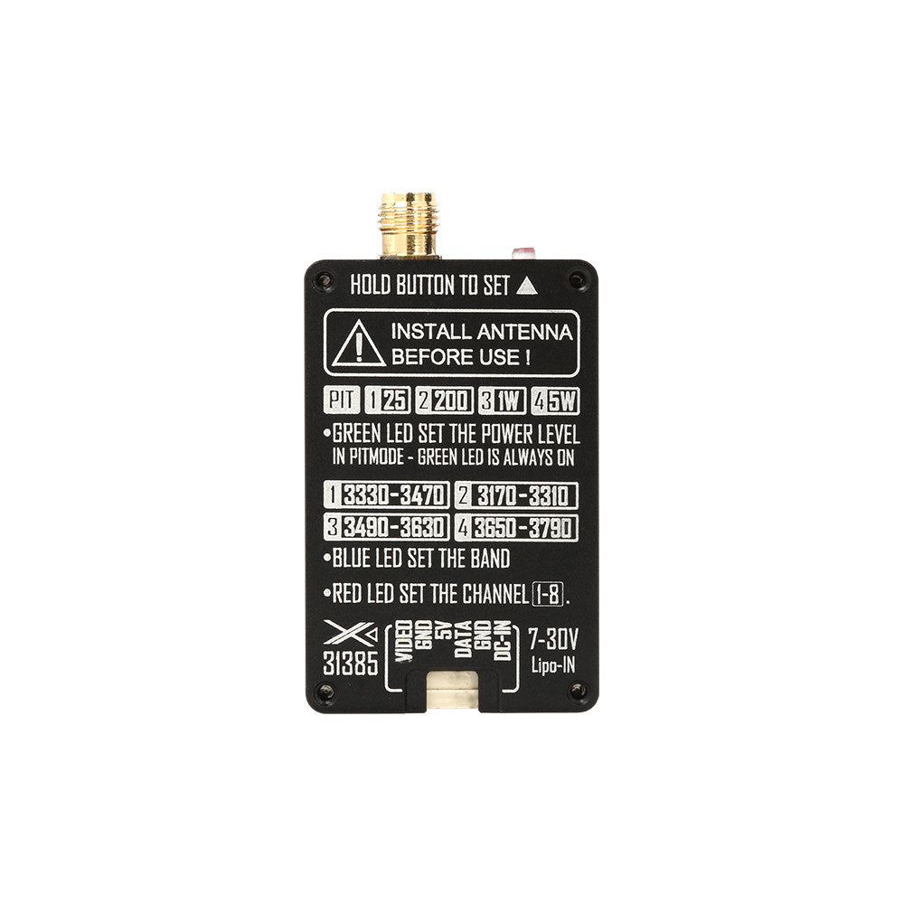 RUSHFPV 3.1G - 3.8G 5W Ultra-wideband Receiver Antenna Kit for FPV, Fixed-wing and RC Models