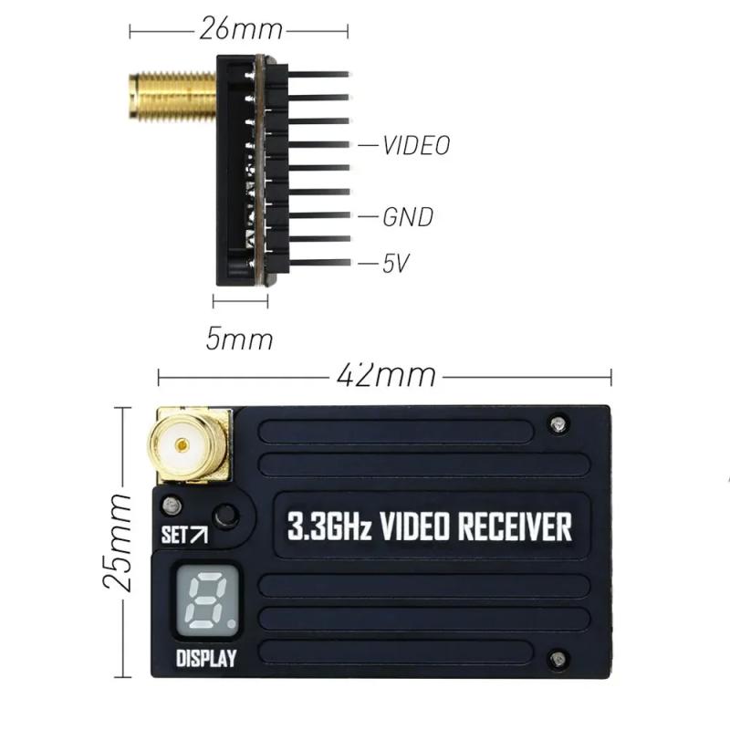 RUSHFPV 3.3G 4W VTX Supports IRC Tramp Protocol