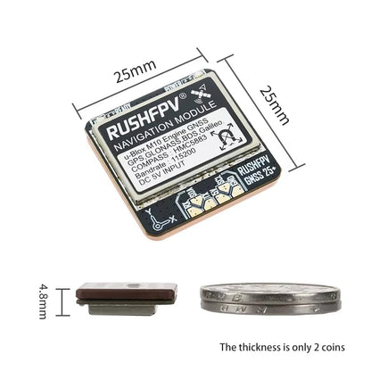 RUSHFPV GNSS Pro Mini Micro M10 GPS Module