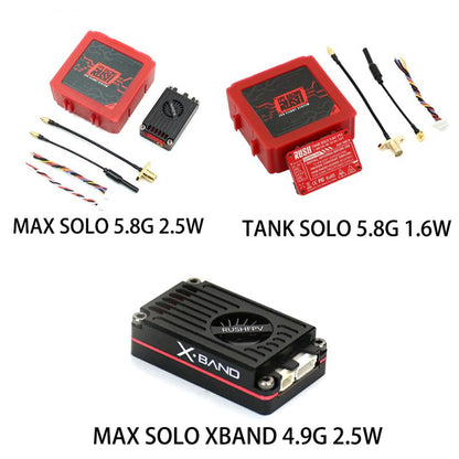 RUSH TANK MAX SOLO 5.8GHz 2.5W  Tank Solo 5.8G 1.6W  MAX SOLO XBAND 4.9G 2.5W