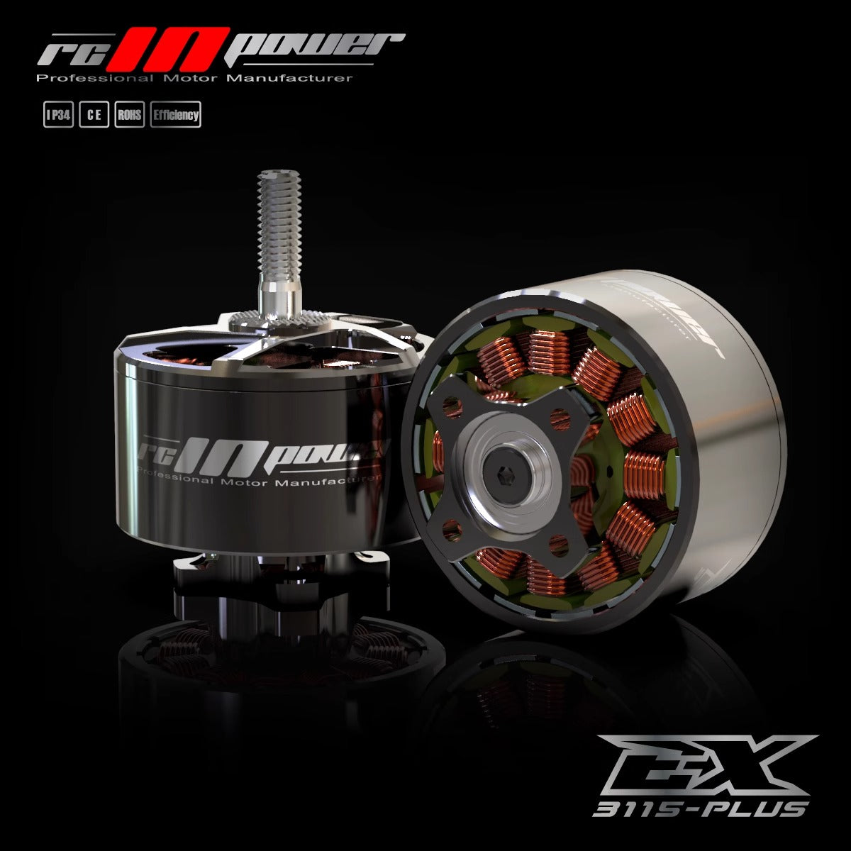 Rcinpower EX3115 PLUS 450KV 10-12S 900KV Brushless Motor