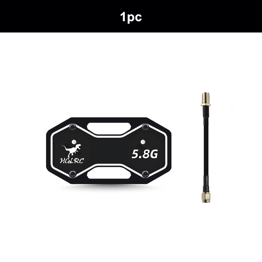 HGLRC V1 2-in-1 5.8G LHCP Patch Directional Antenna Compatible For Dragonview FPV Goggle Long Range Receiver Antenna