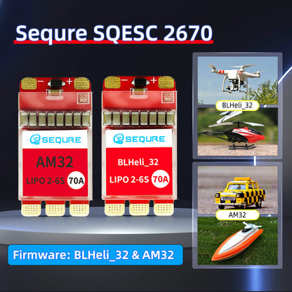 SEQURE 2670 Brushless ESC 2-6S Lipo Powered