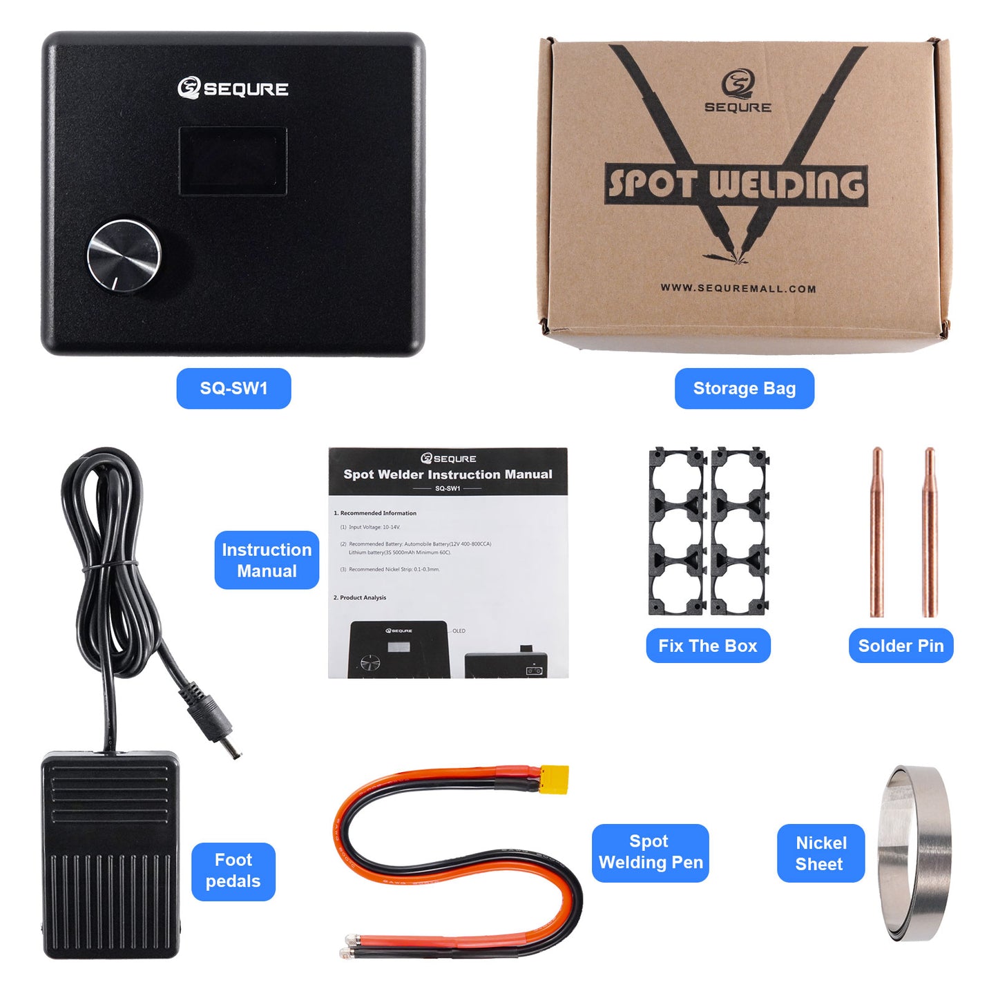 SEQURE SQ-SW1 Mini Intelligent Spot Welder