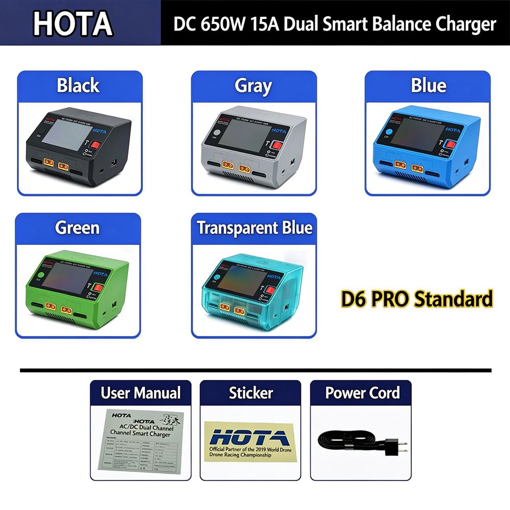 HOTA D6 Pro Intelligent Balanced Charger
