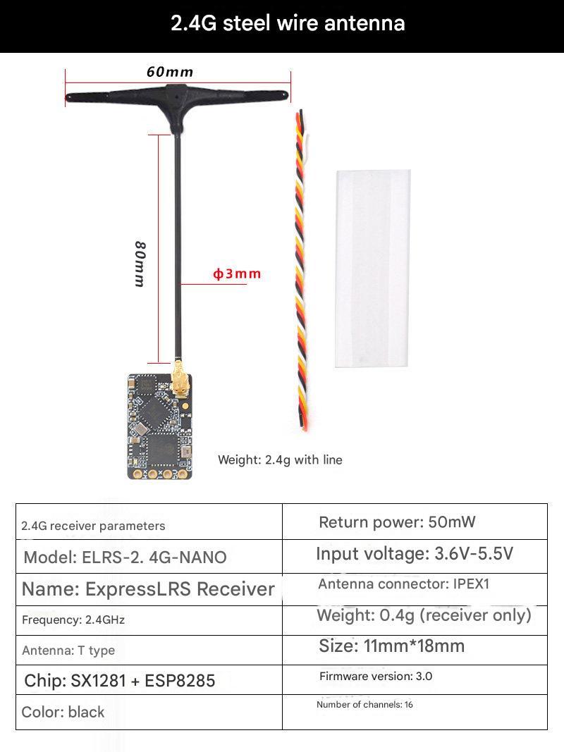 BAYCK ELRS 900MHz 2.4GHz 915M ELRS Dual Band Gemini Receiver