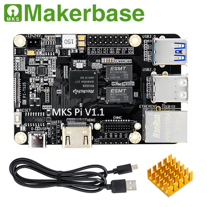 Makerbase MKS PI 3D Printed Motherboard KLIPPER Host Computer Supports Voron Replacement for Raspberry Pi