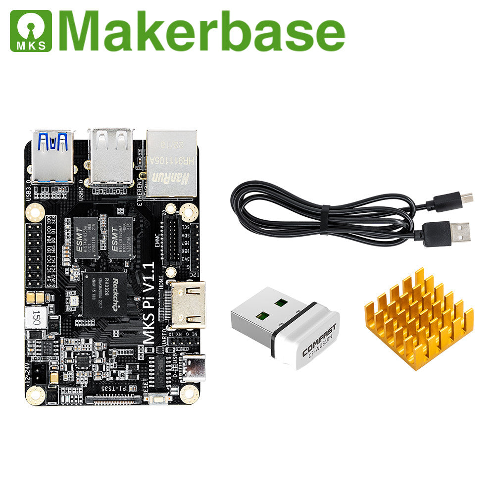Makerbase MKS PI 3D Printed Motherboard KLIPPER Host Computer Supports Voron Replacement for Raspberry Pi
