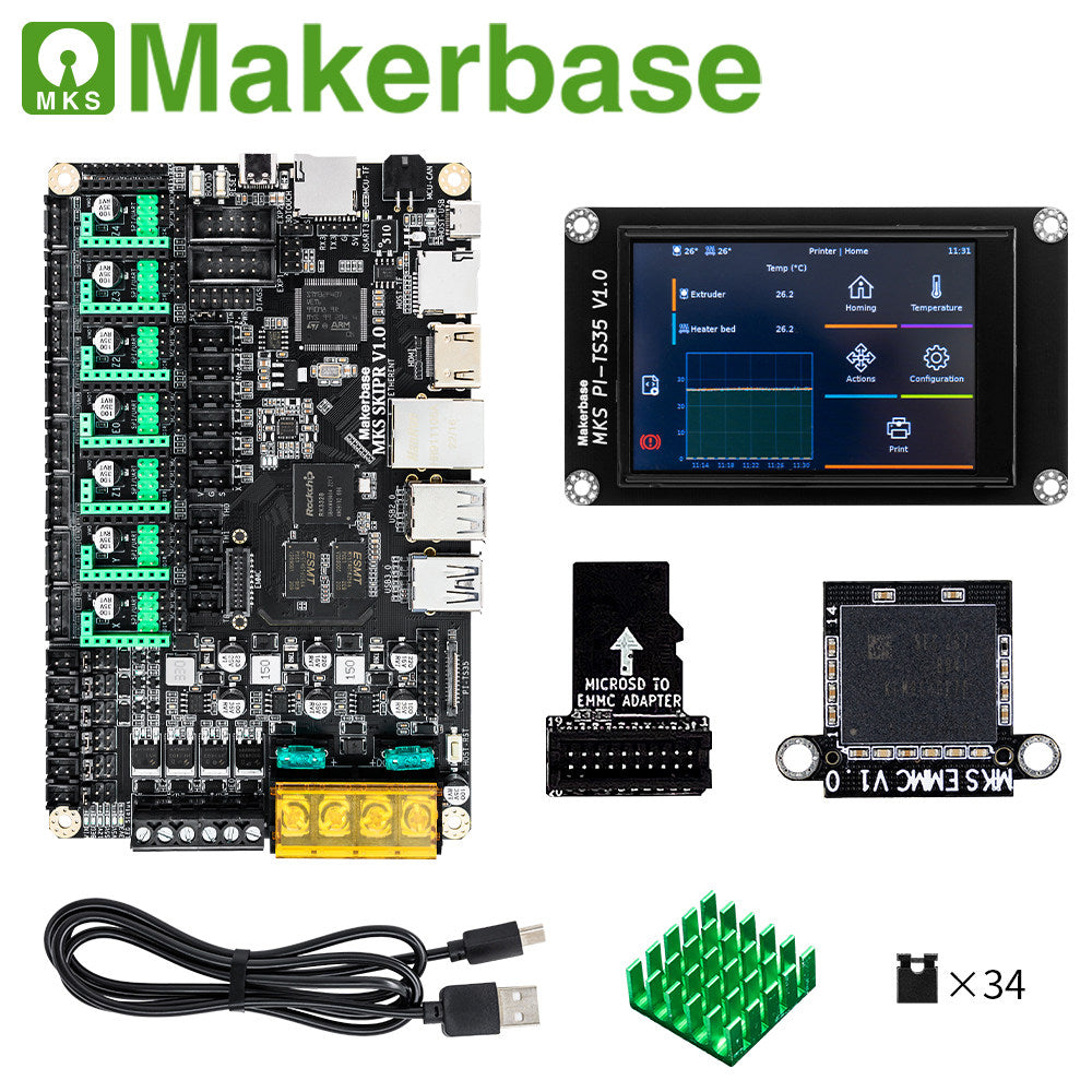 Makerbase MKS SKIPR 3D printer Klipper all-in-one motherboard