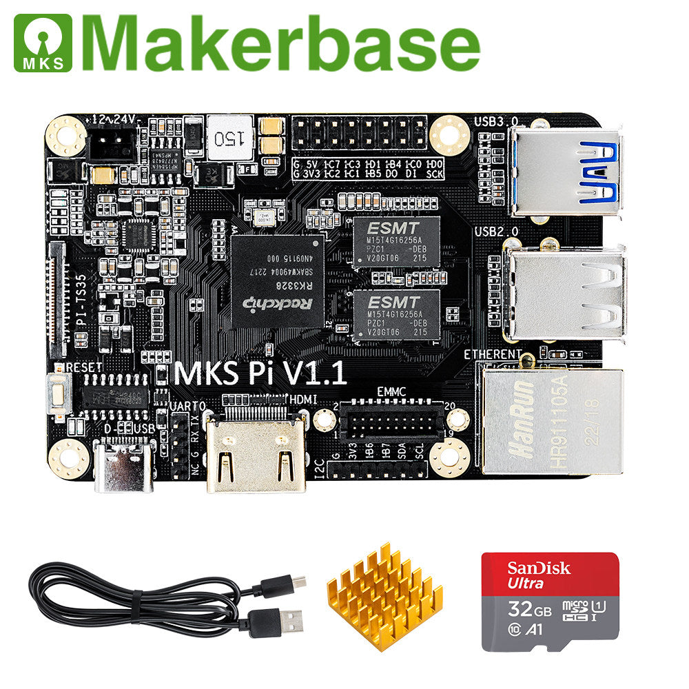 Makerbase MKS PI 3D Printed Motherboard KLIPPER Host Computer Supports Voron Replacement for Raspberry Pi