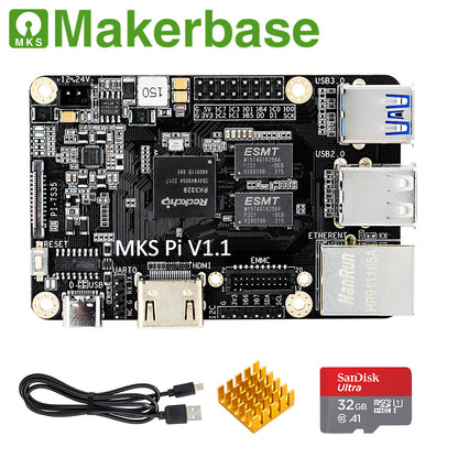Makerbase MKS PI 3D Printed Motherboard KLIPPER Host Computer Supports Voron Replacement for Raspberry Pi