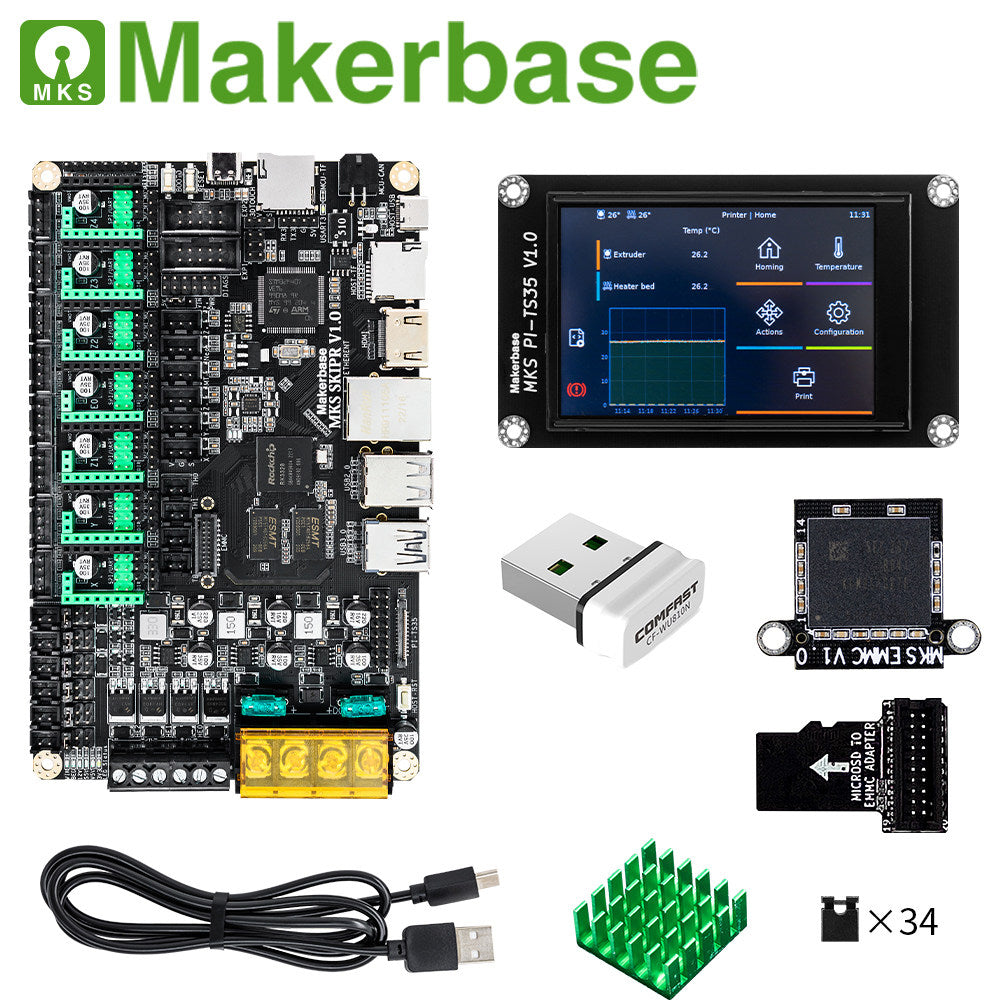Makerbase MKS SKIPR 3D printer Klipper all-in-one motherboard
