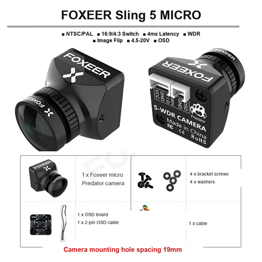 FOXEER Predator 5 NANO MICRO MINI FPV Camera