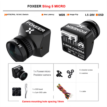 FOXEER Predator 5 NANO MICRO MINI FPV Camera