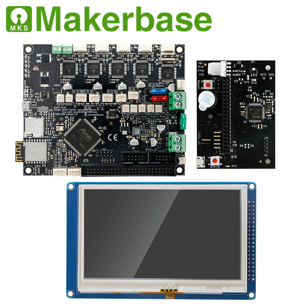 Makerbase MKS Duet2 WiFi 3D printer motherboard with Duex5 4.3/7.0-inch display