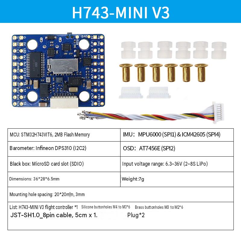 MATEK H743-Wing V3 Flight Controller MINI-SLIM-WLITE