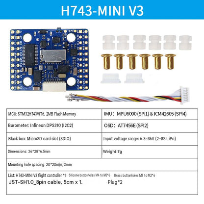 MATEK H743-Wing V3 Flight Controller MINI-SLIM-WLITE