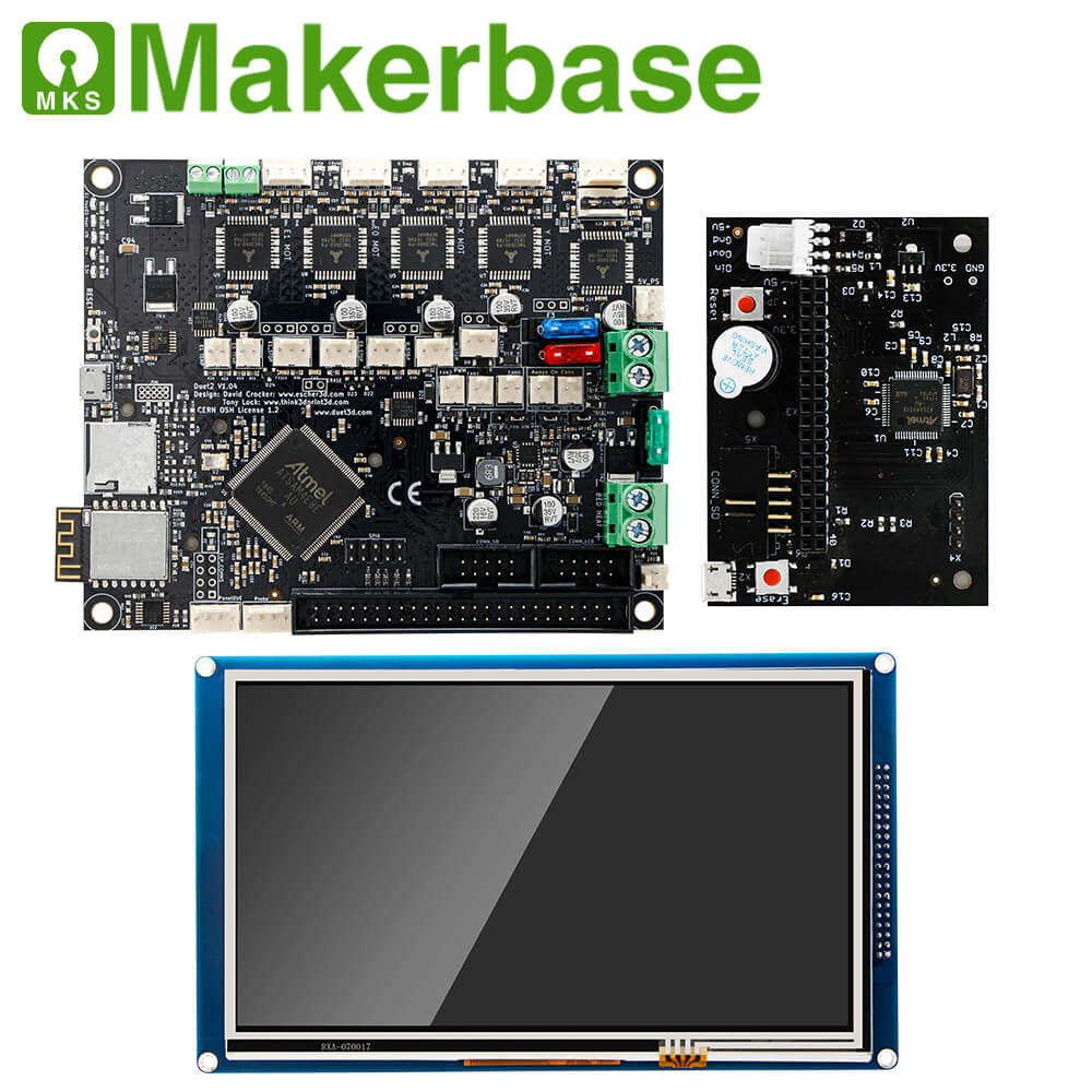 Makerbase MKS Duet2 WiFi 3D printer motherboard with Duex5 4.3/7.0-inch display
