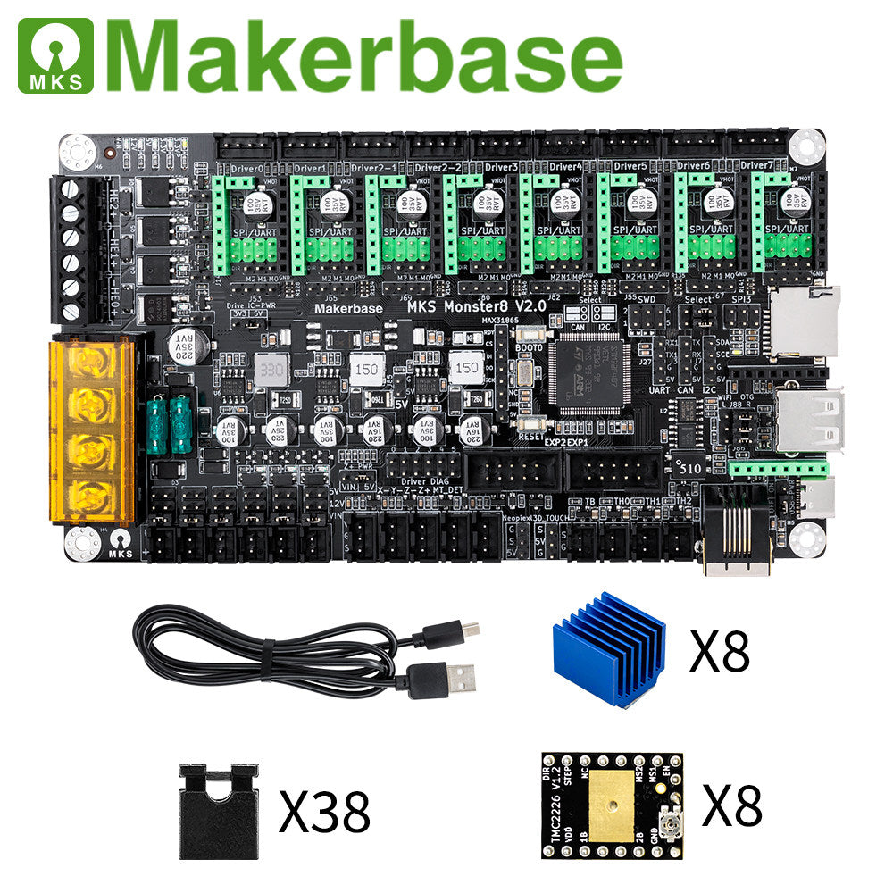 MKS Monster8 V2.0 3D printer motherboard