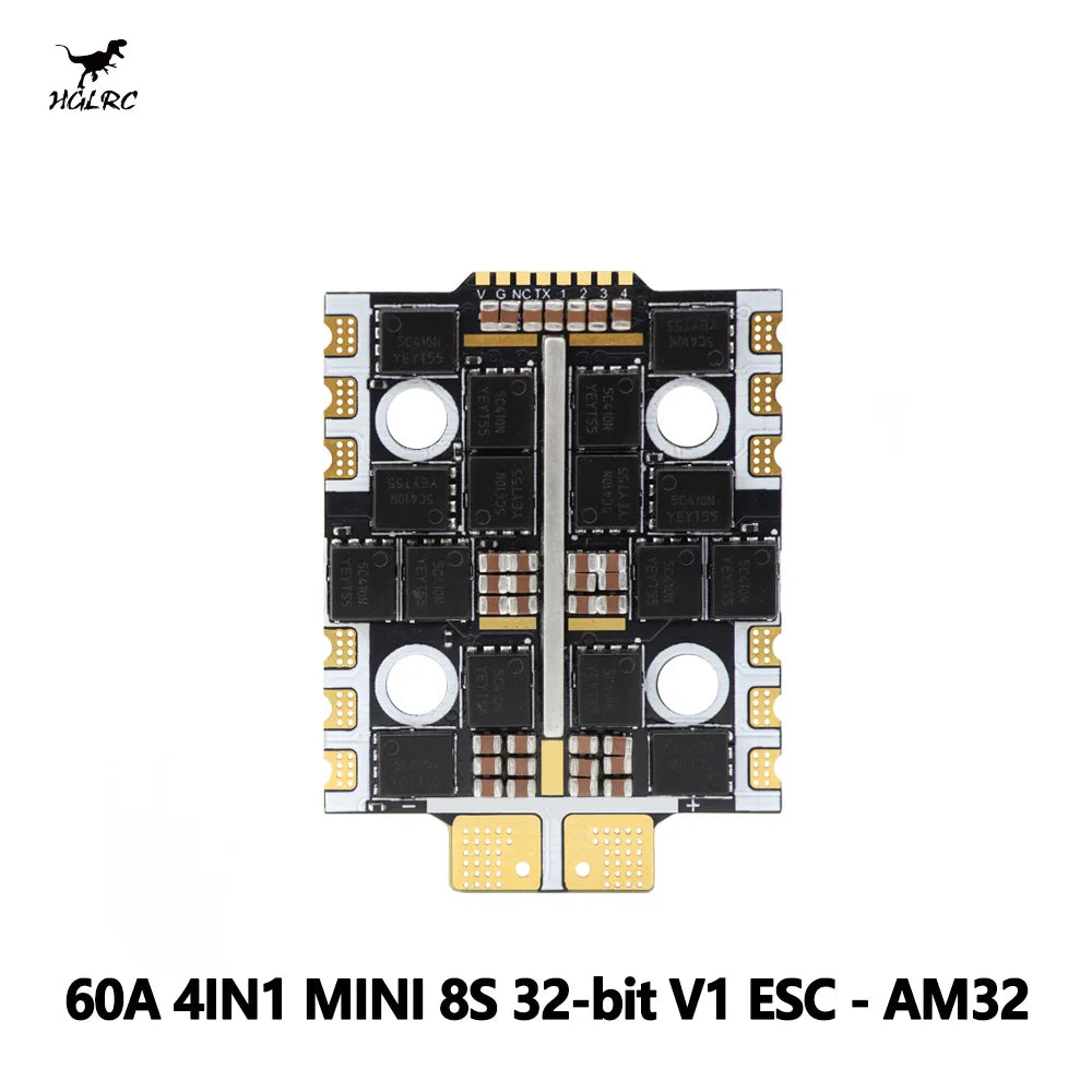 HGLRC 60A 4IN1 MINI ESC 3-8S 32-bit
